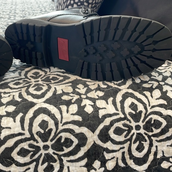 Men’s Size 13 Woolrich Black Mid-calf Leather Boots w/White Topstitching - Picture 10 of 12